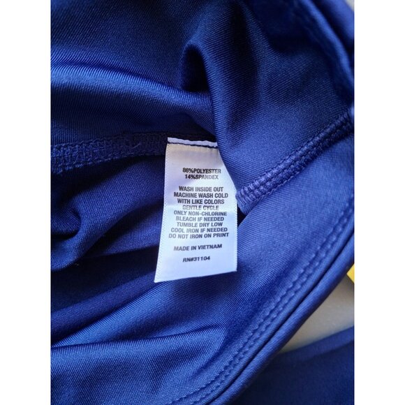 Crown & Ivy Cabana Star Print Leggings 2X Navy Pink Stretch Activewear Y2K - Picture 6 of 9